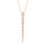 0.55ct 14k Yellow Gold Diamond Serpentine Necklace